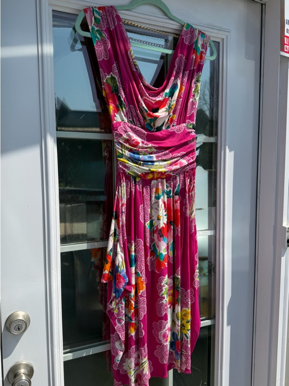 Vintage Dolce&Gabbana Dress with Draped Neckline and Chain Detail in the Back - Picture 3 of 5